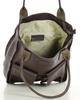 Torebka skórzany shopper bag z kieszeniami - MARCO MAZZINI Ravenna ciemny brąz caffe