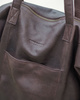 Torba damska skórzana shopper z kieszeniami - It bag MARCO MAZZINI smooth brąz caffe
